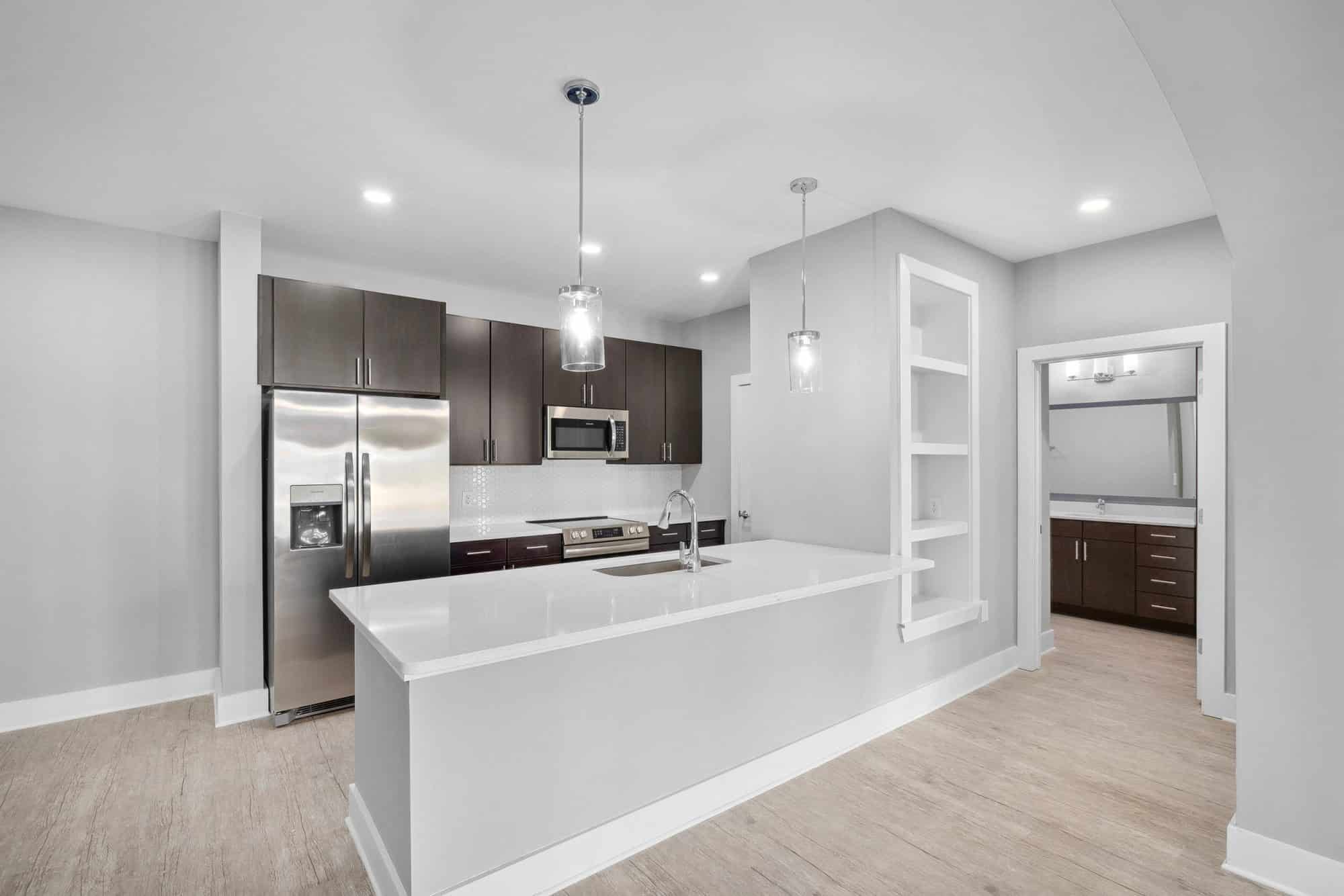 Built-In Desk, Nook & Kitchen
