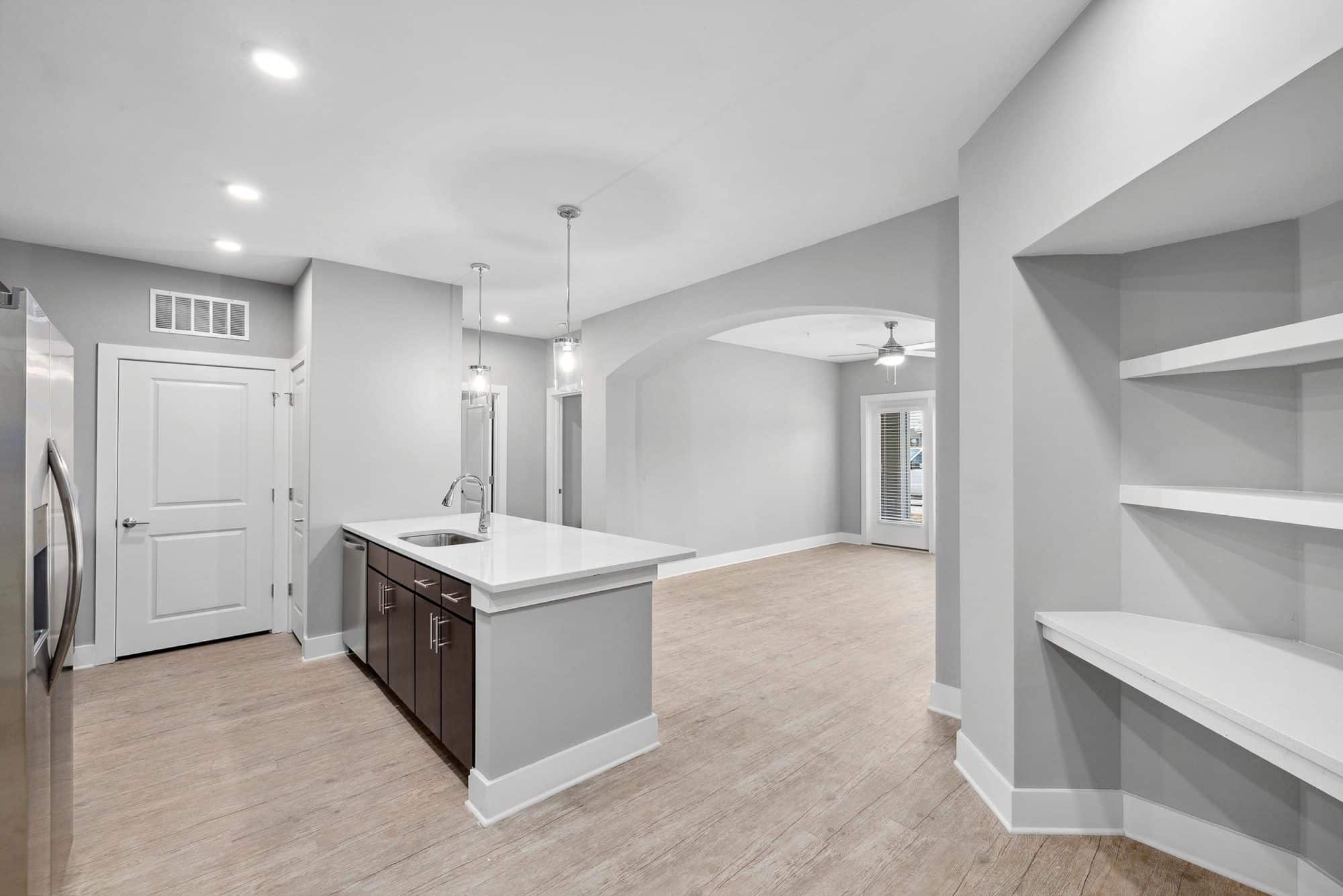 Built-In Desk, Nook & Kitchen